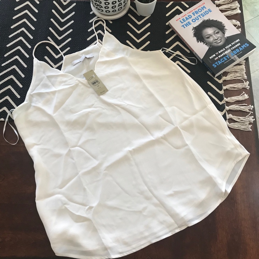 LOFT Flowy Scalloped Camisole